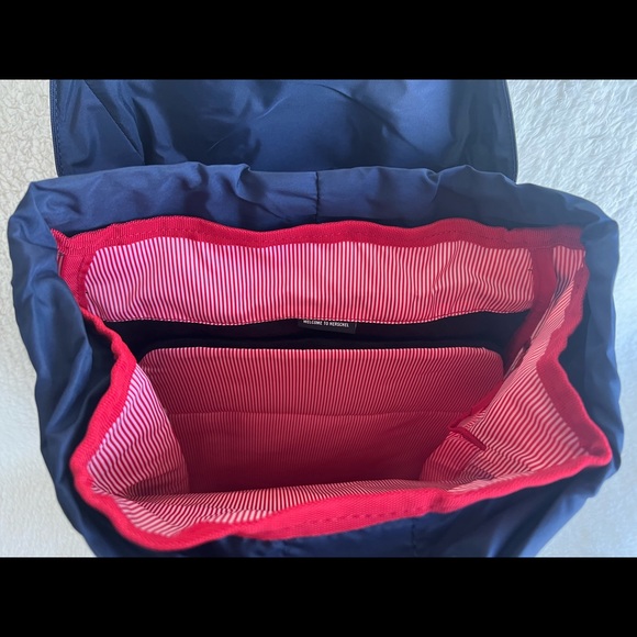 Herschel Retreat Backpack Woodland Camo/Peacoat/Tan School Backpack Laptop Bag - Picture 7 of 10